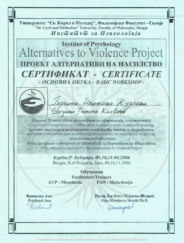 Алтенативи на насилието